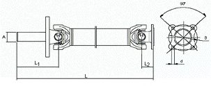 SPIDAN 28060 Propshaft, axle drive